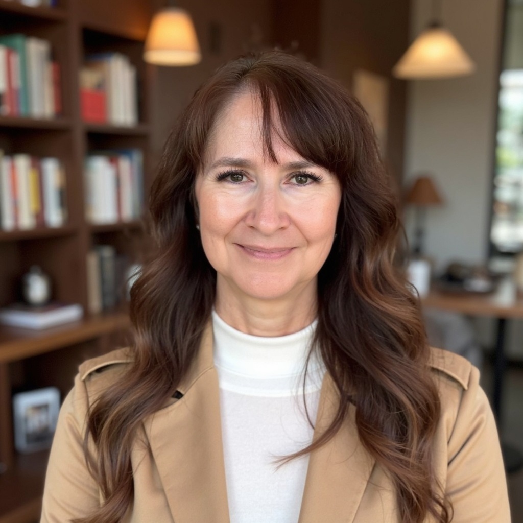 A professional head shot of Lesley Kennedy